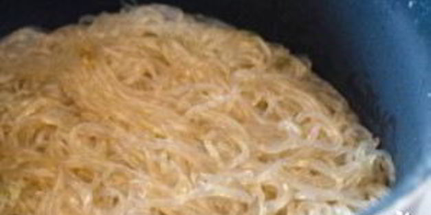 корейская лапша с мясом