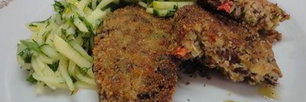 Фасолевые котлеты с болгарским перцем