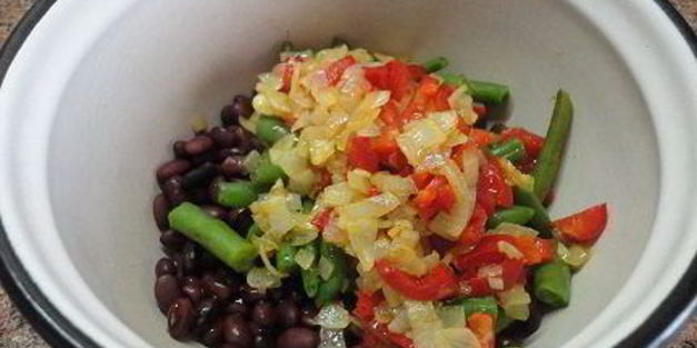 фасолевые котлеты с болгарским перцем