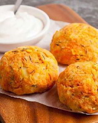 Картофельные котлеты с брынзой