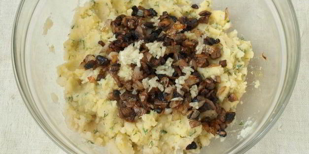 картофельные котлеты с шампиньонами