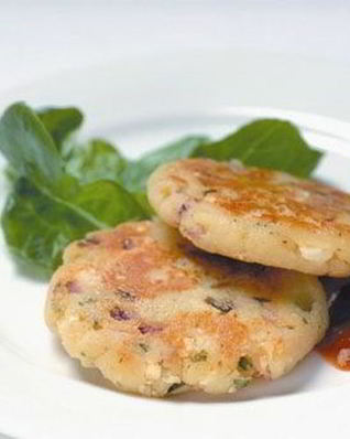 Картофельные котлеты с сыром фета