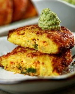 Картофельные котлеты с яйцом