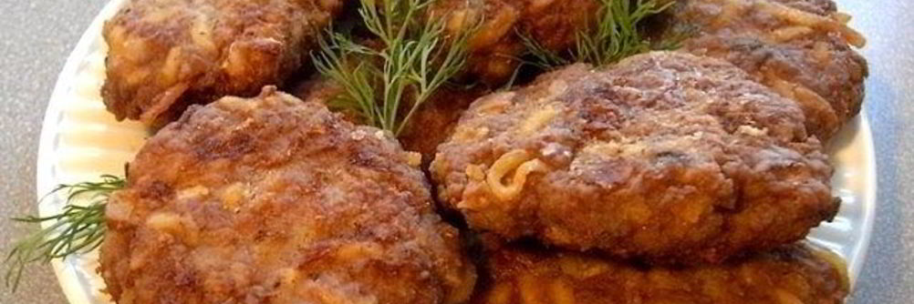 Котлеты из фарша с картофелем