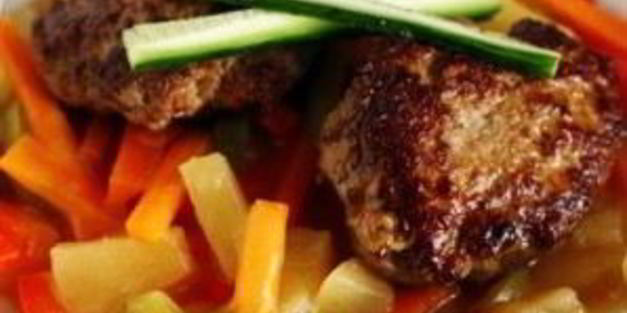 котлеты из индейки с кисло-сладким соусом