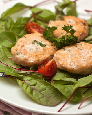 Котлеты из красной и белой рыбы