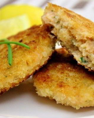 Котлеты из красной рыбы