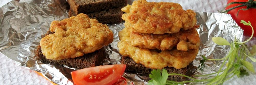 Котлеты из куриной грудки с сыром