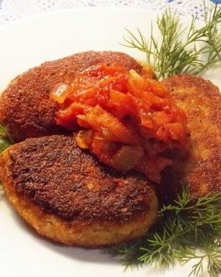 Котлеты из путассу с костями