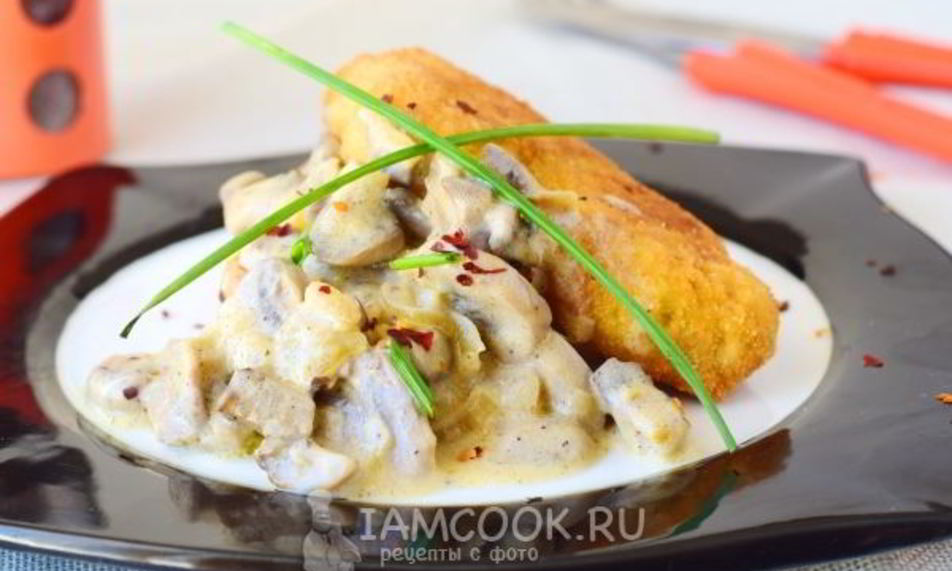 Рецепт котлеты картофельные с грибной подливкой