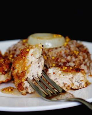 Котлеты куриные с гречкой