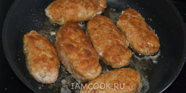 котлеты по-киевски на сковороде