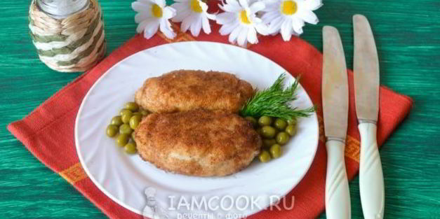 котлеты по-киевски на сковороде