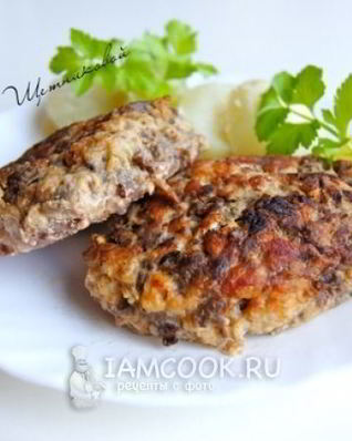 Котлеты с куриными сердечками