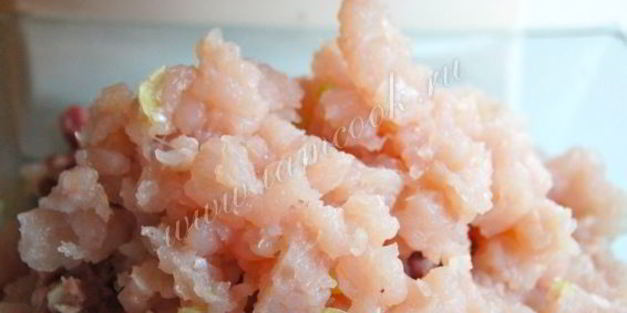 котлеты с куриными сердечками