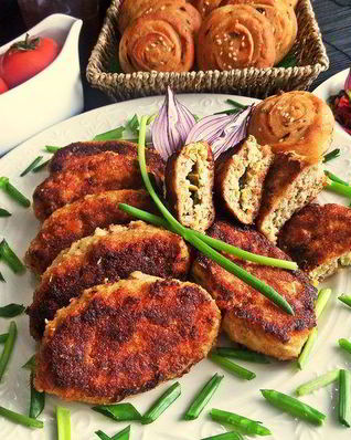 Котлеты с нежной начинкой