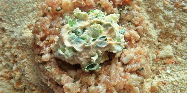 котлеты с нежной начинкой