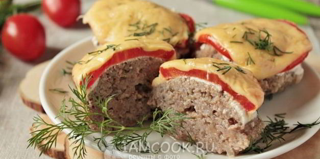 котлеты с помидорами и сыром в духовке