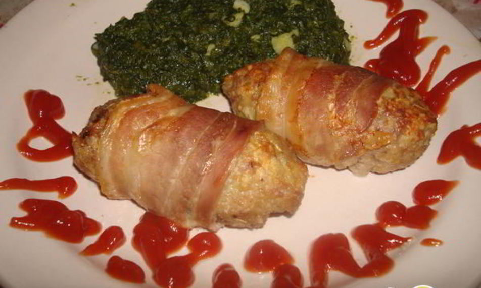 Рецепт котлеты с розмарином в беконе