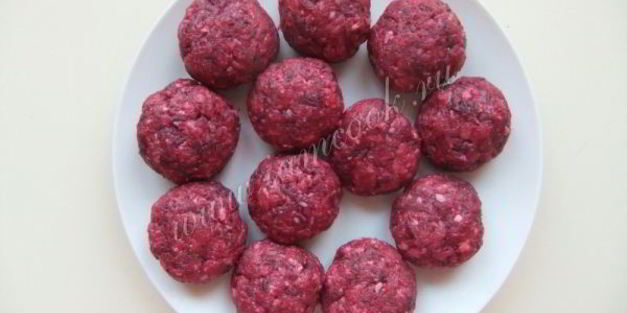 котлеты с сырой свеклой