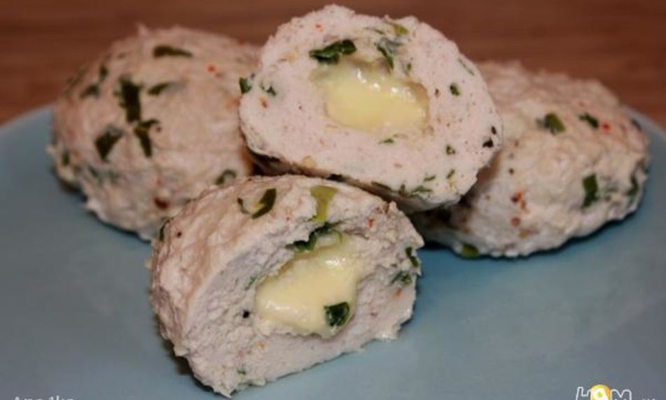 Рецепт котлеты с сыром в пароварке