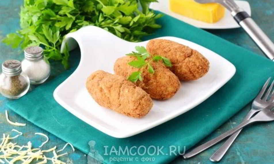 Рецепт котлеты с сыром внутри