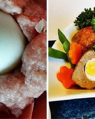 Котлеты с яйцом