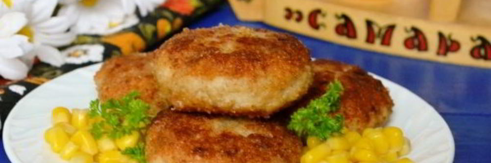 Куриные котлеты с гречкой