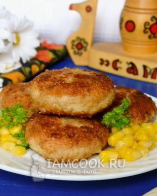 Куриные котлеты с гречкой