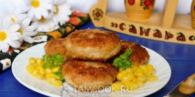 куриные котлеты с гречкой
