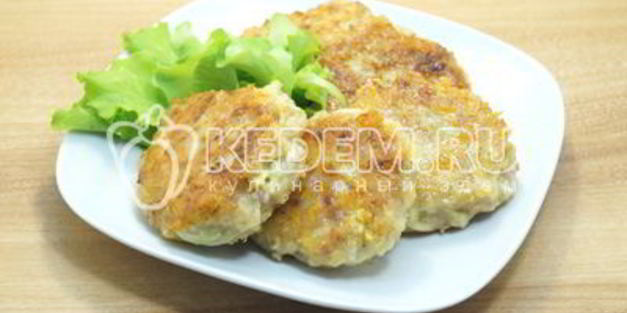 куриные котлеты с кабачком