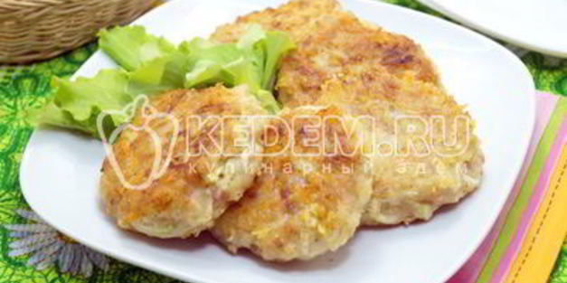 куриные котлеты с кабачком