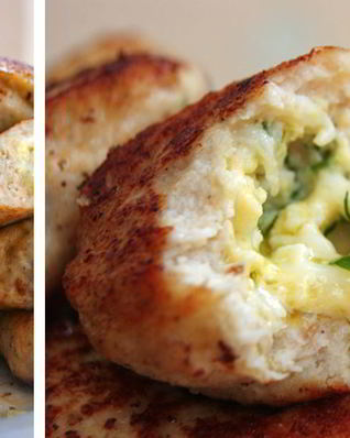 Куриные котлеты с начинкой