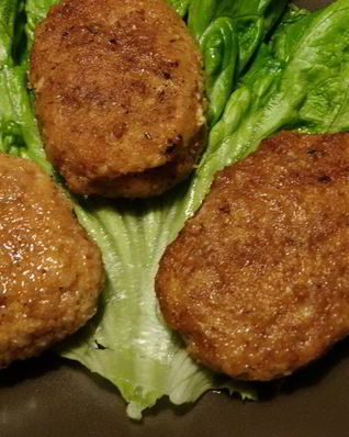 Куриные котлеты с овсяными хлопьями