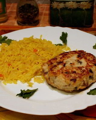 Куриные котлеты с шампиньонами