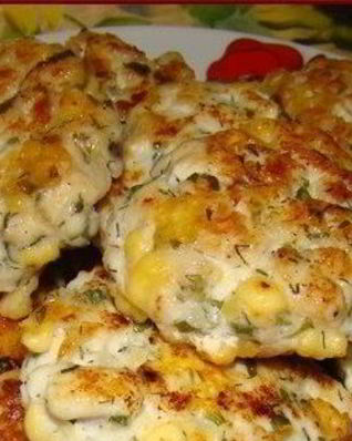 Куриные котлеты с сыром и петрушкой