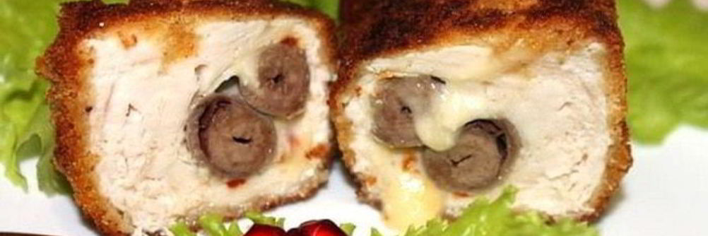 Куриные котлеты с сюрпризом