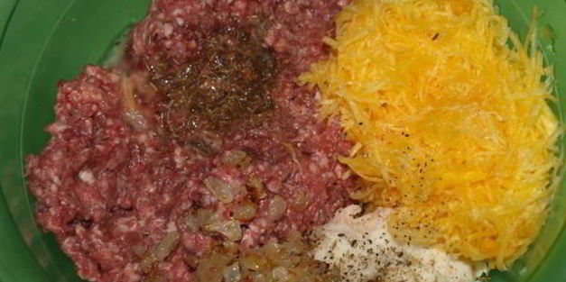 мясные котлеты с тыквой