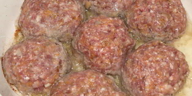 мясные котлеты с тыквой