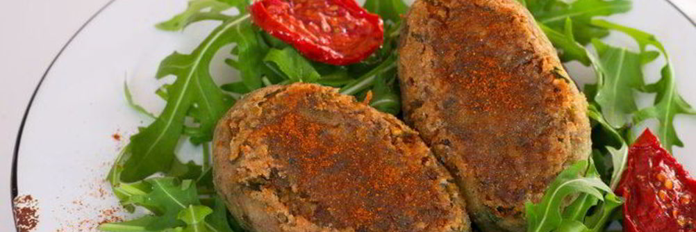 Постные котлеты из фасоли с овощами