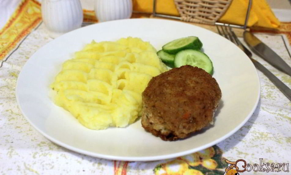 Рецепт постные котлеты из трески с гречневыми хлопьями