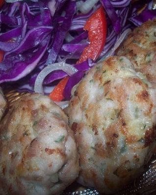 Рубленные котлеты из свинины с майонезом