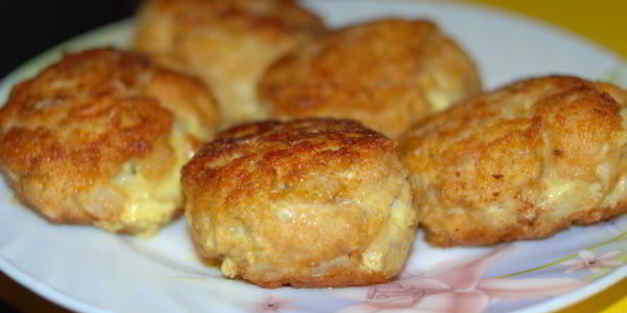 рубленые котлеты с сыром