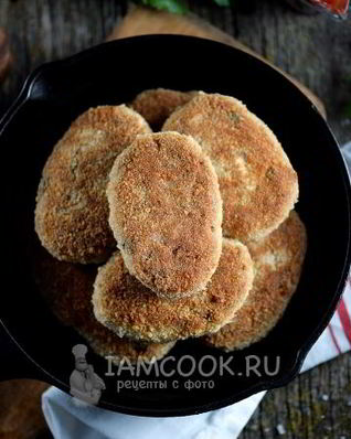 Рыбные котлеты по-фламандски