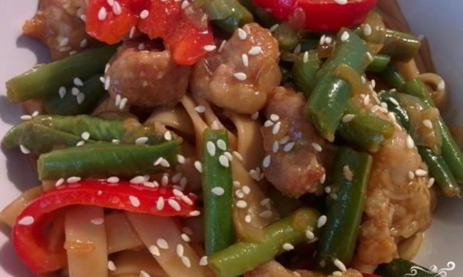 Рецепт лапша по-корейски со свининой