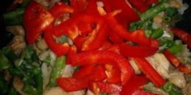 лапша по-корейски со свининой