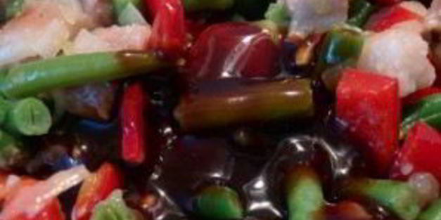 лапша по-корейски со свининой