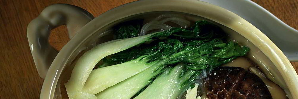 Лапша с курицей и шиитаке