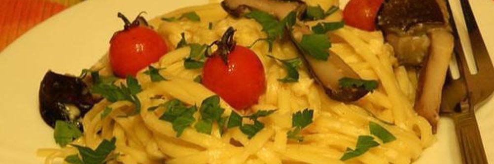 Лапша с подберезовиками