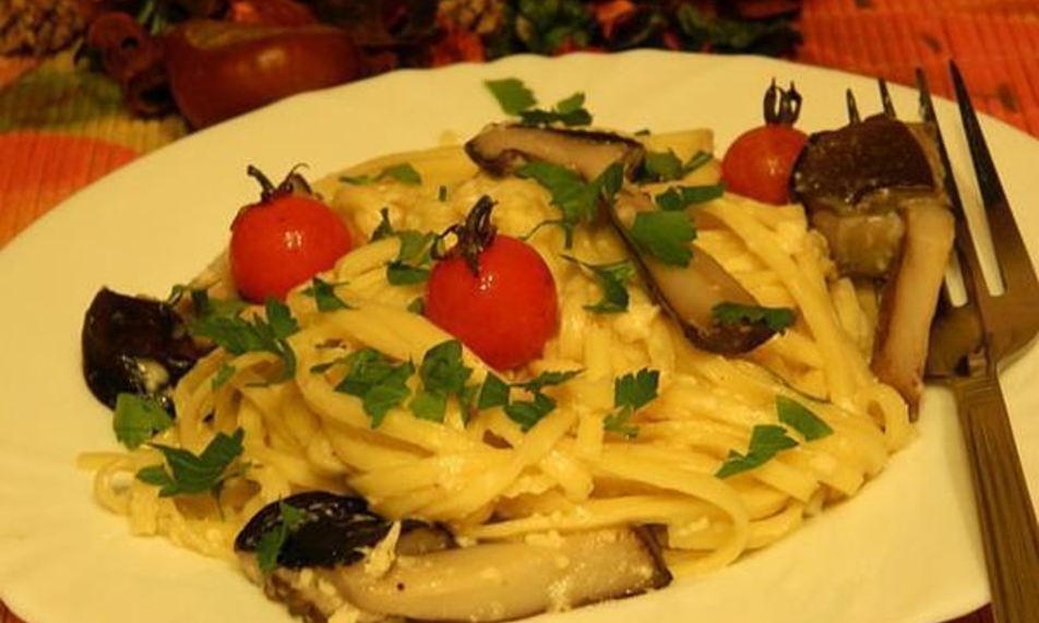 Рецепт лапша с подберезовиками